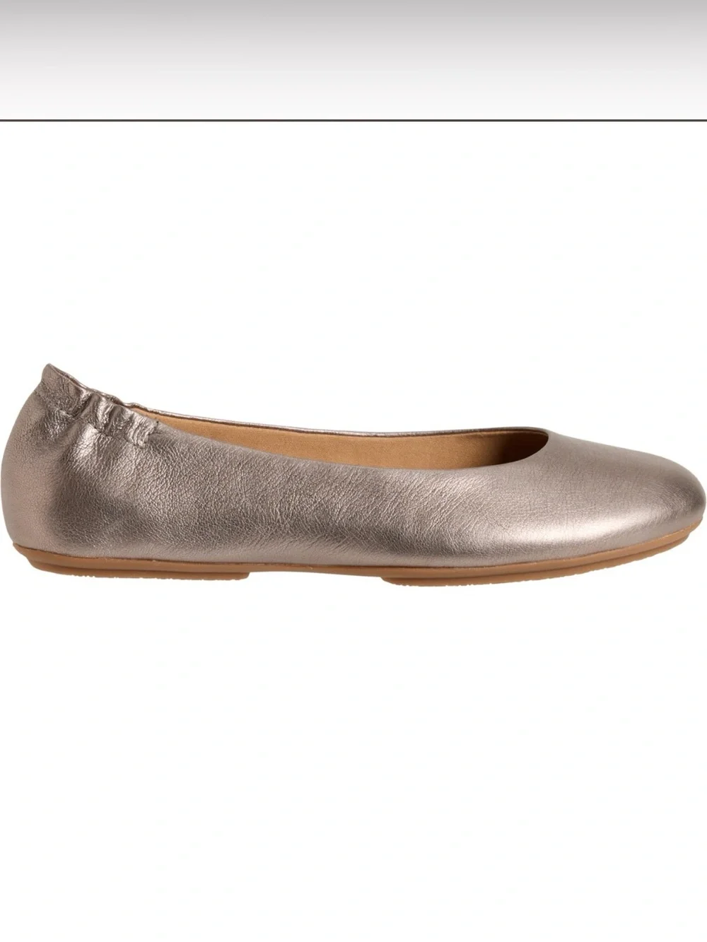 Dansko Mollie Metallic Pewter Taupe Women’s Ballet Flats Leather EU 41 US 10.5